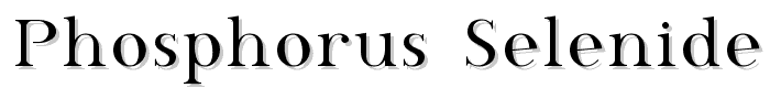 Phosphorus Selenide font